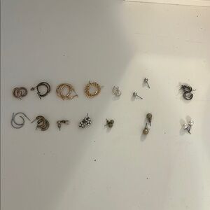 Elegant Mixed Metal Earring Set